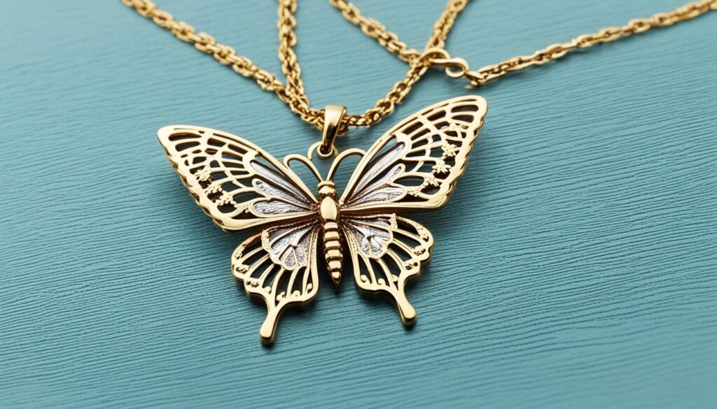 best friend butterfly necklace