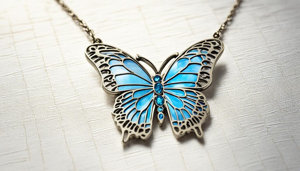 butterfly necklace care