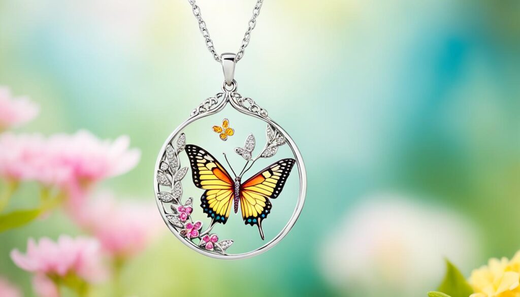 butterfly necklace for girlfriend