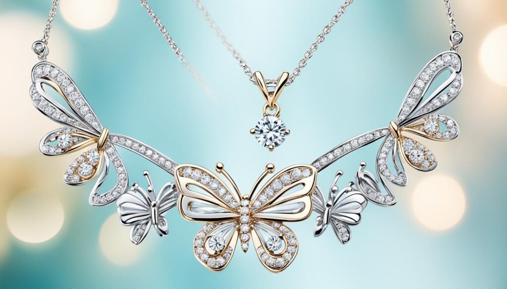 diamond butterfly jewelry