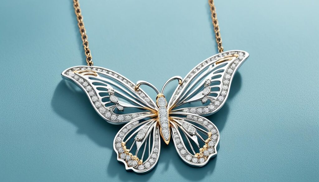 high-end butterfly pendant value