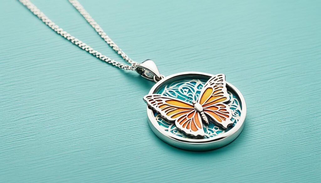 personalized butterfly necklace