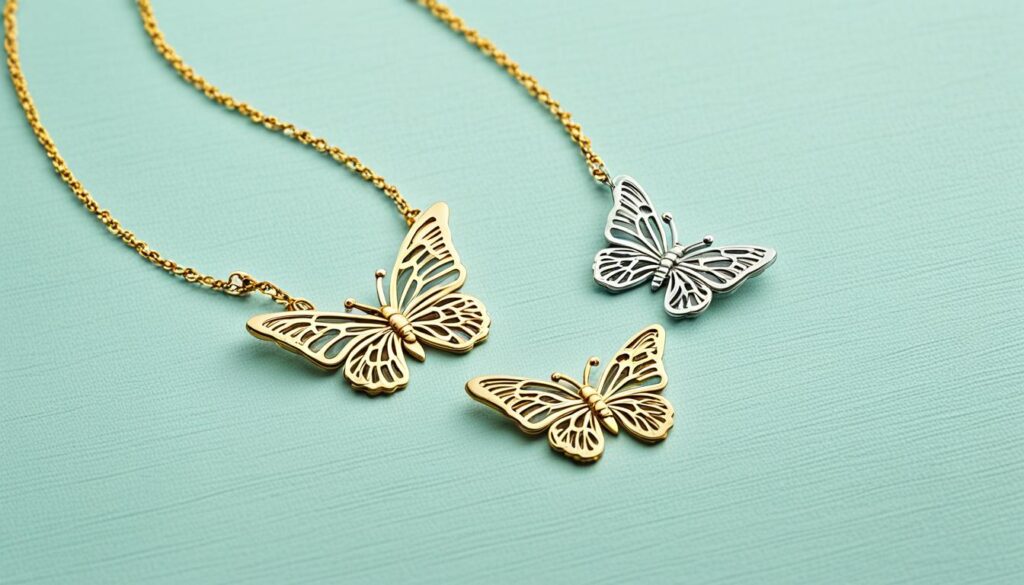 3 butterfly necklace