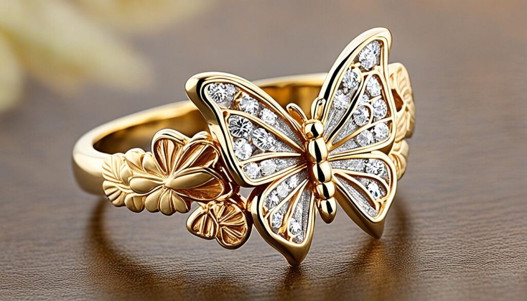 Black Hills Gold Butterfly Ring