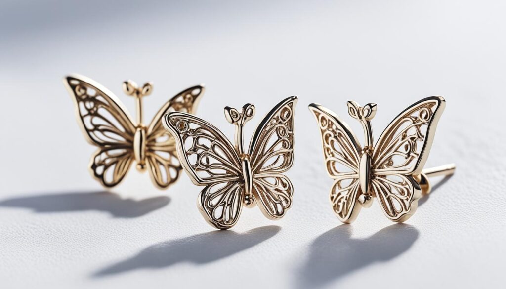 Butterfly Nose Ring Studs