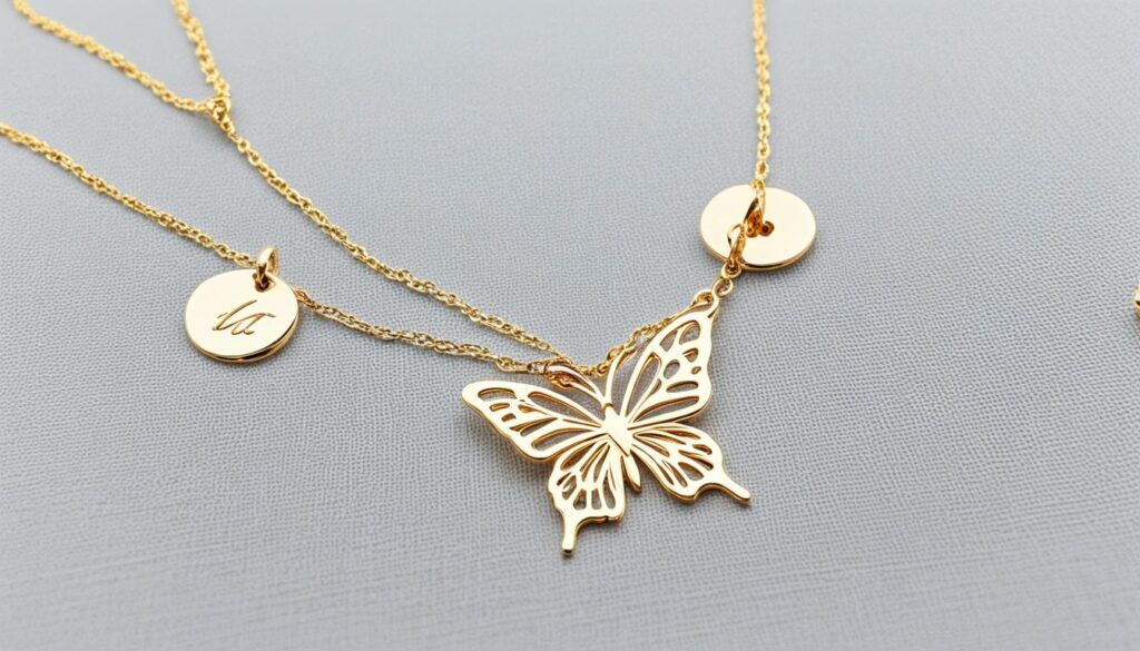 adjustable butterfly necklace