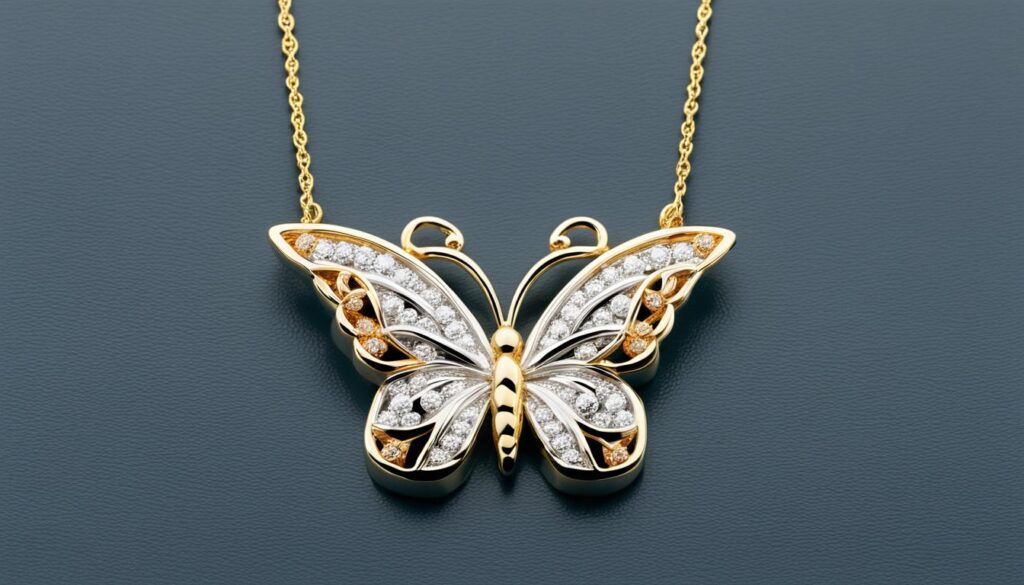black hills gold butterfly necklace