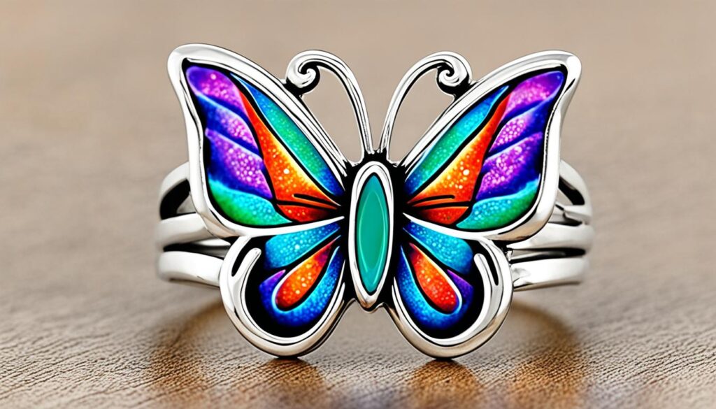 butterfly mood ring