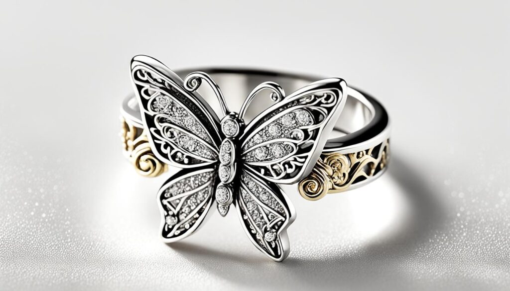 butterfly mothers ring