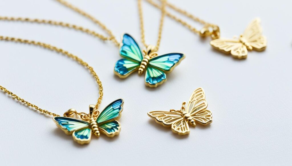 butterfly necklace care