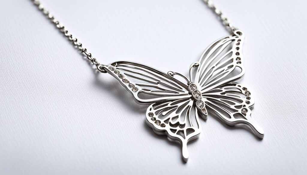 butterfly necklace for wedding