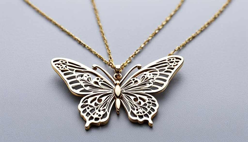 butterfly pendant necklaces