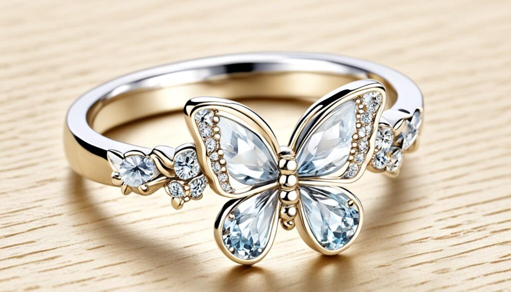 butterfly promise ring