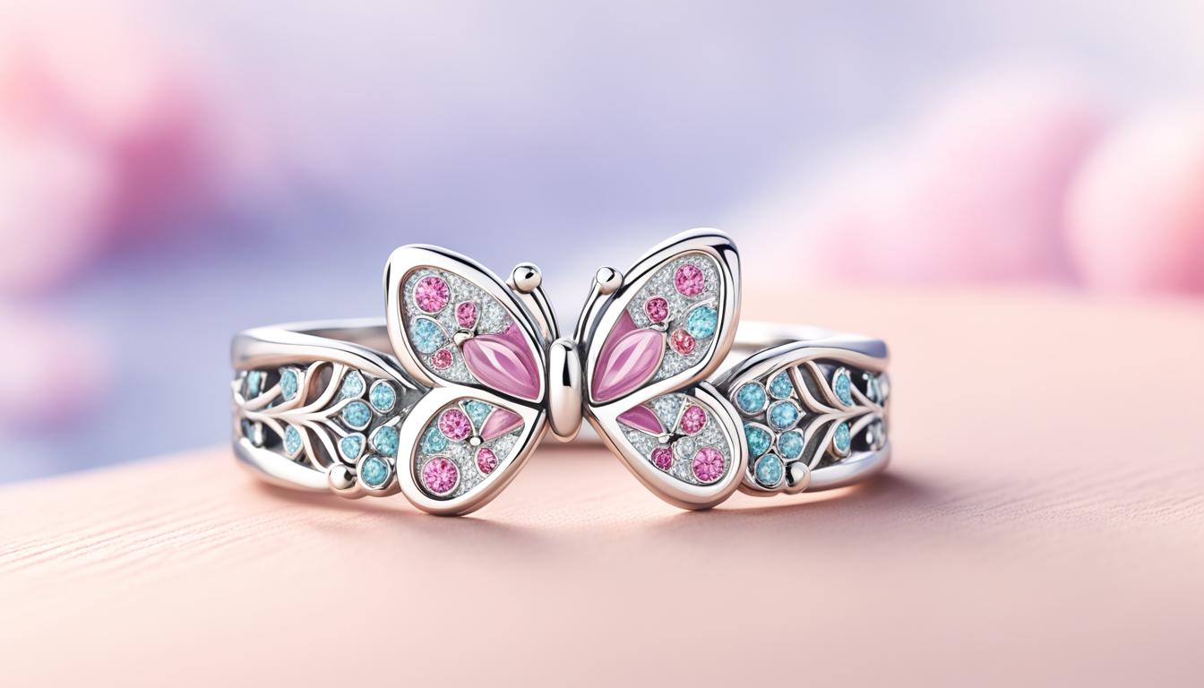 Butterfly Promise Rings - Everlasting Bond of Love & Trust