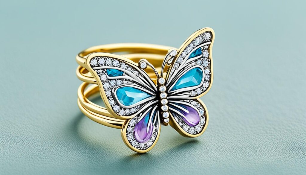 butterfly thumb rings