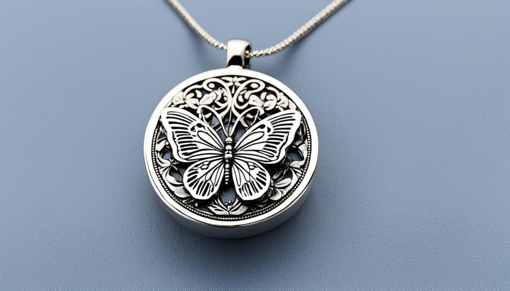 butterfly urn necklace