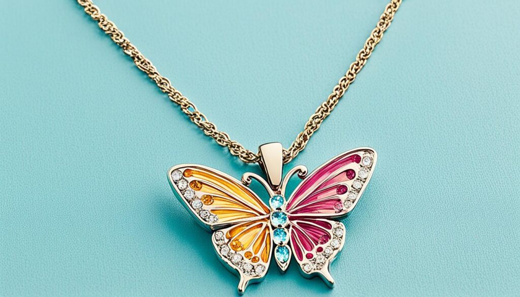 childrens butterfly necklace