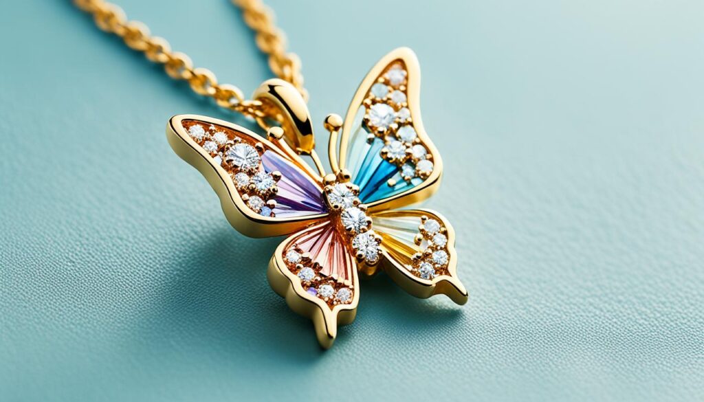 diamond butterfly charms