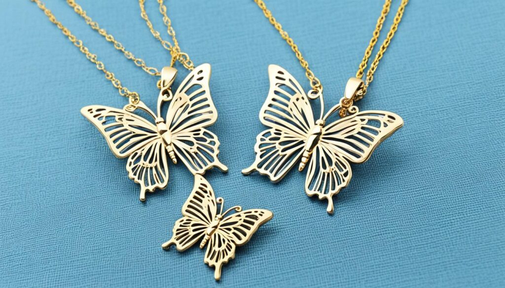 double butterfly necklace