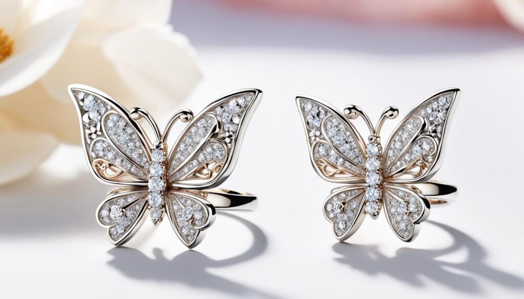 double butterfly ring