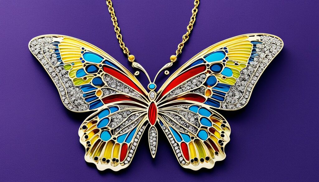 huge butterfly necklace