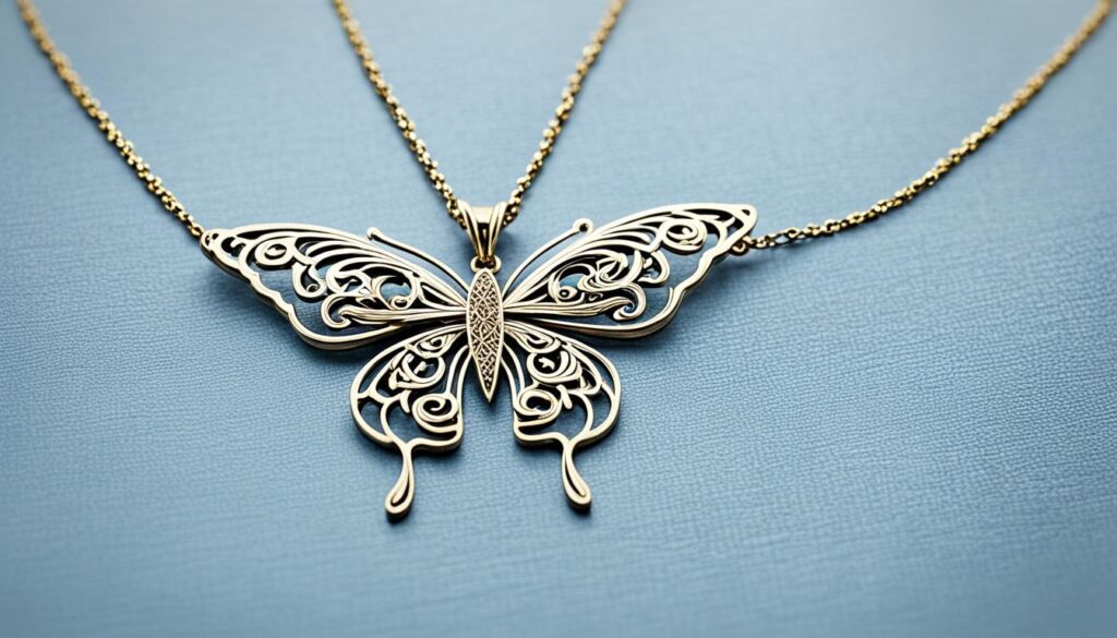 jewish butterfly necklace