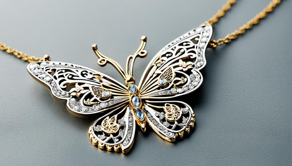 jewish butterfly necklace