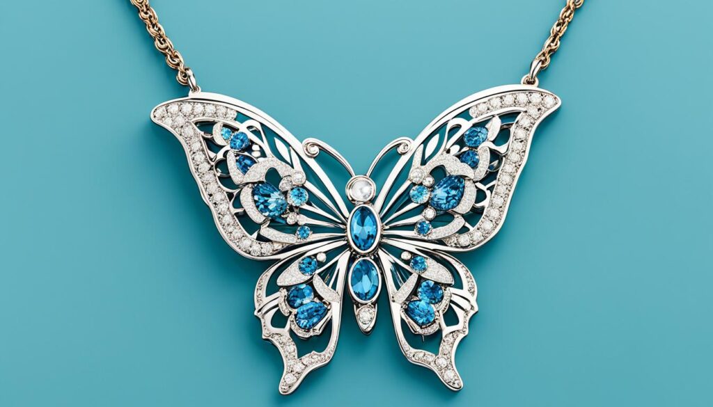 large butterfly necklace