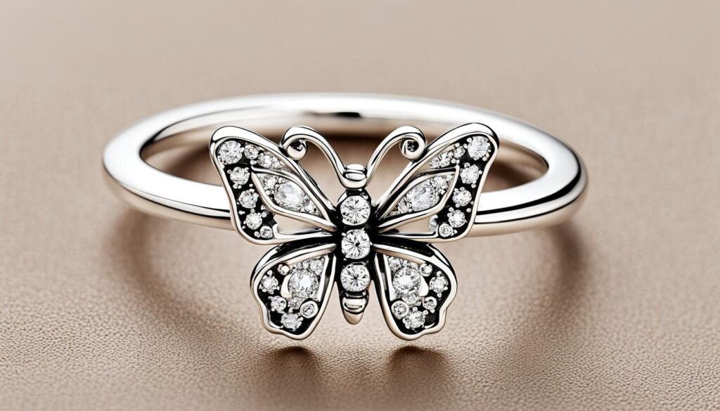 pandora butterfly ring