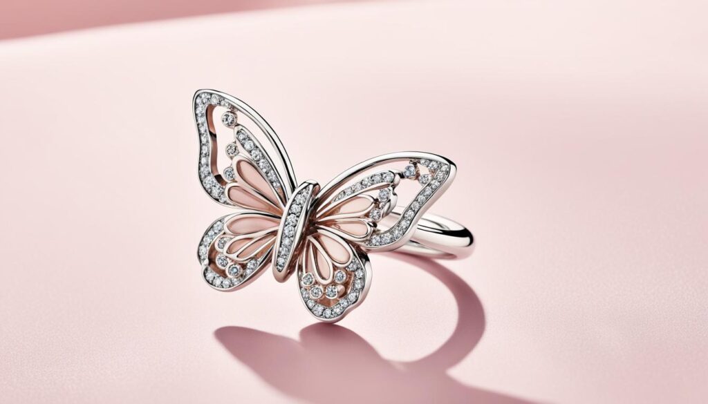 pandora butterfly ring