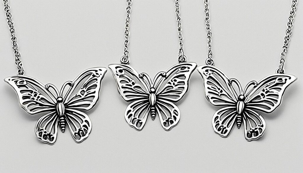 sterling silver butterfly jewelry