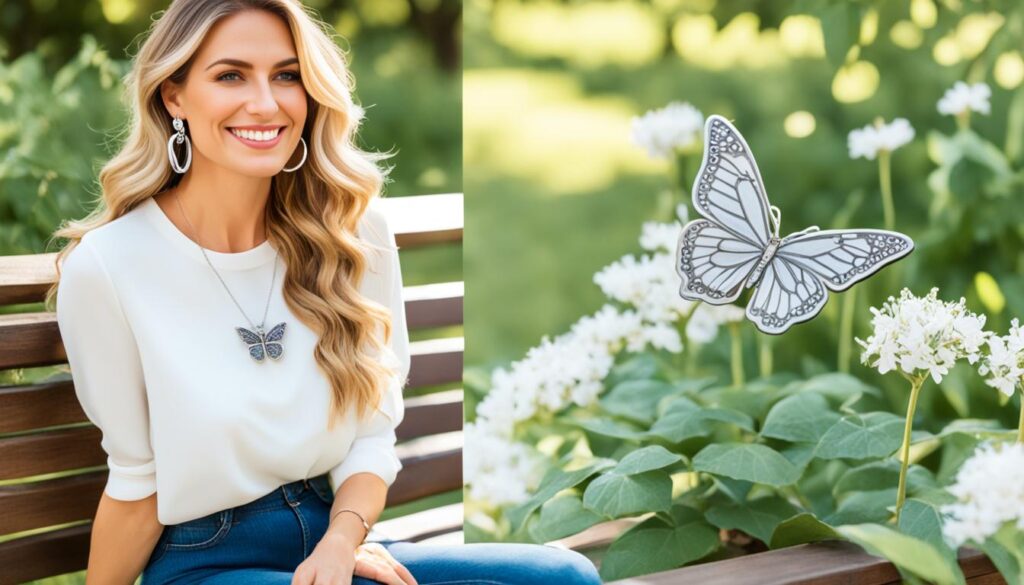styling butterfly necklaces