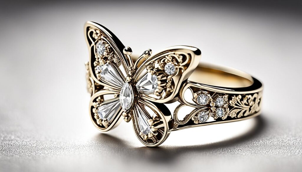 vintage-style diamond rings