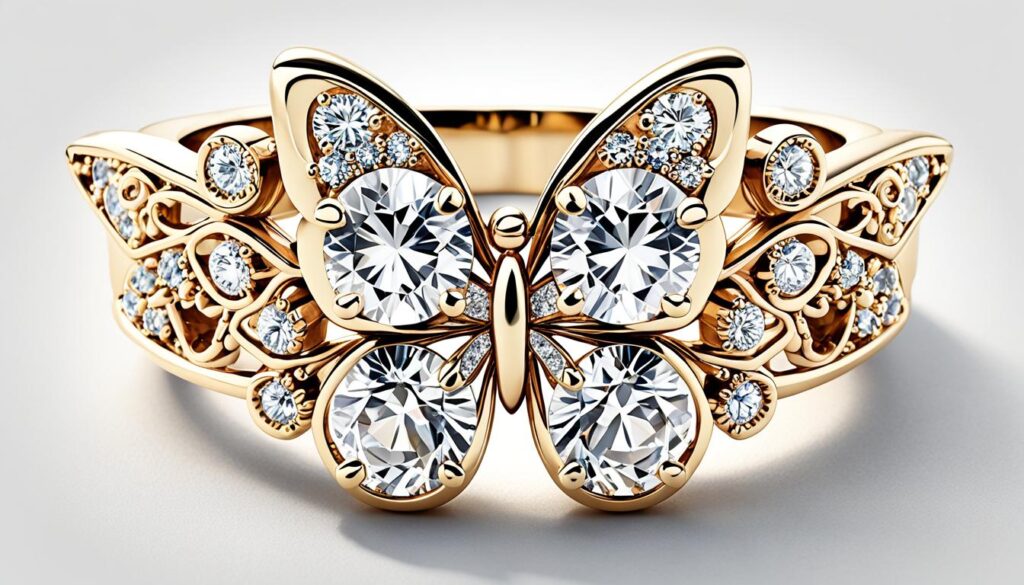 Butterfly Cut Ring