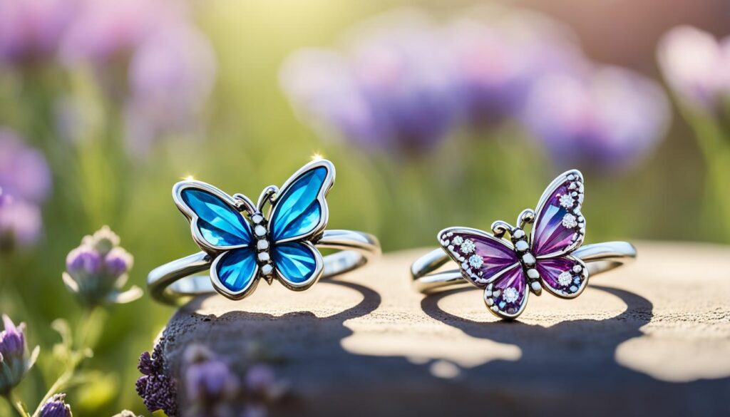 Butterfly friendship rings