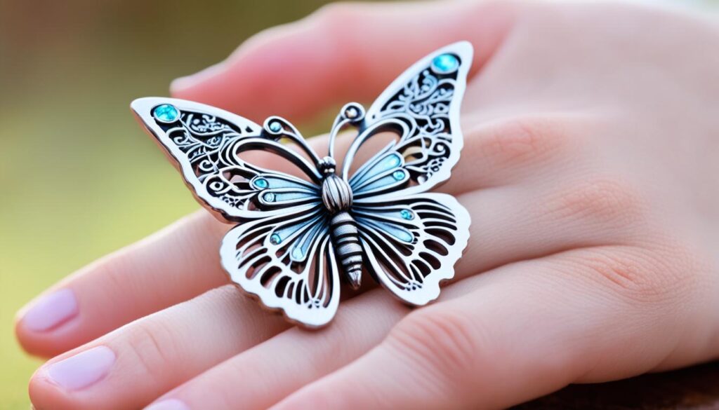 butterfly anxiety ring