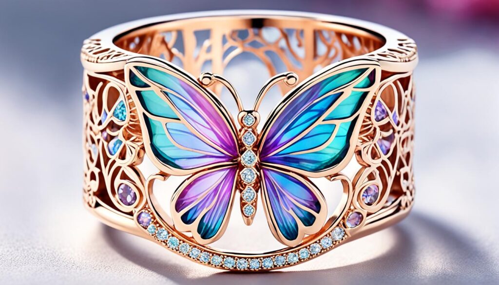 butterfly cage ring