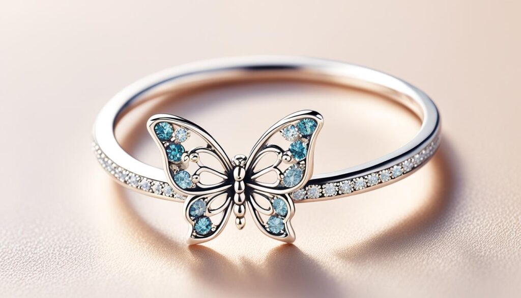 butterfly charm ring