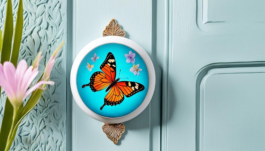 butterfly doorbell ringer