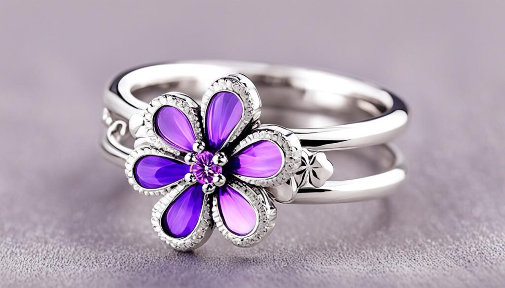 butterfly flower ring