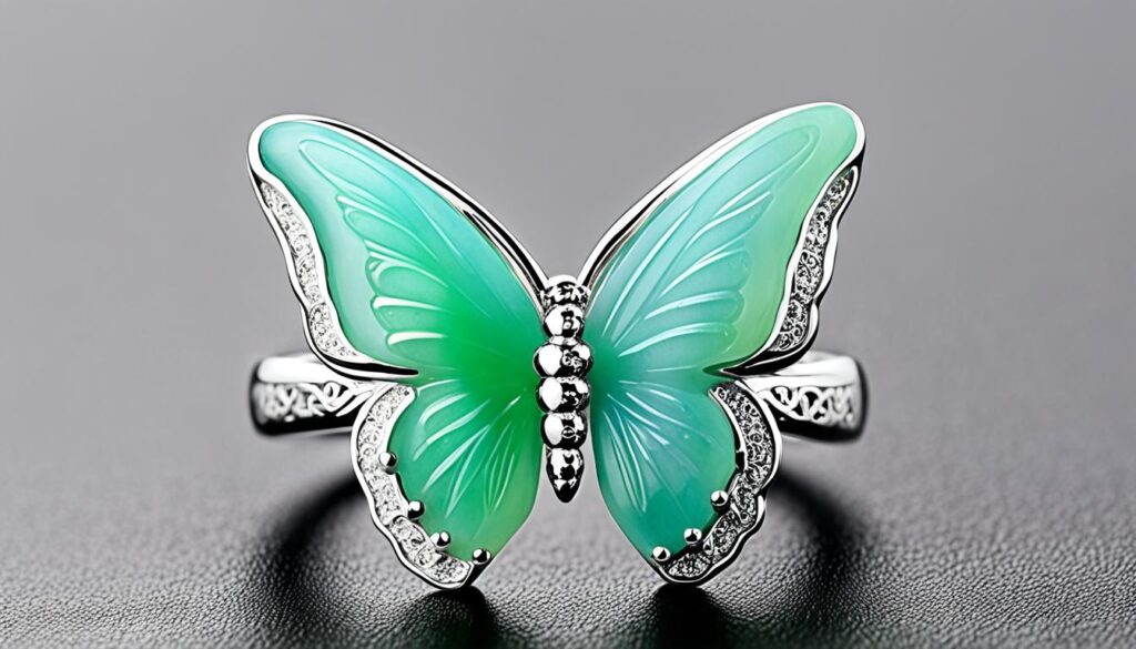 butterfly jade ring