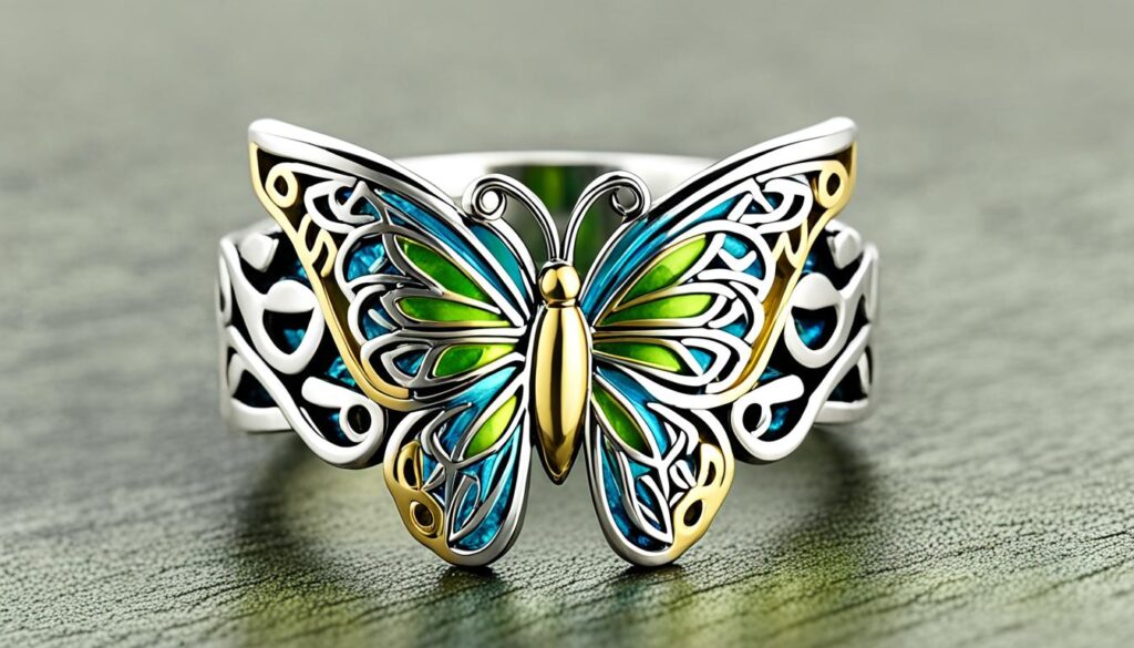 celtic butterfly ring