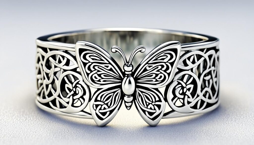 celtic butterfly ring