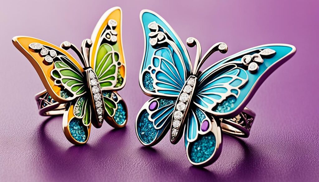 chunky butterfly ring