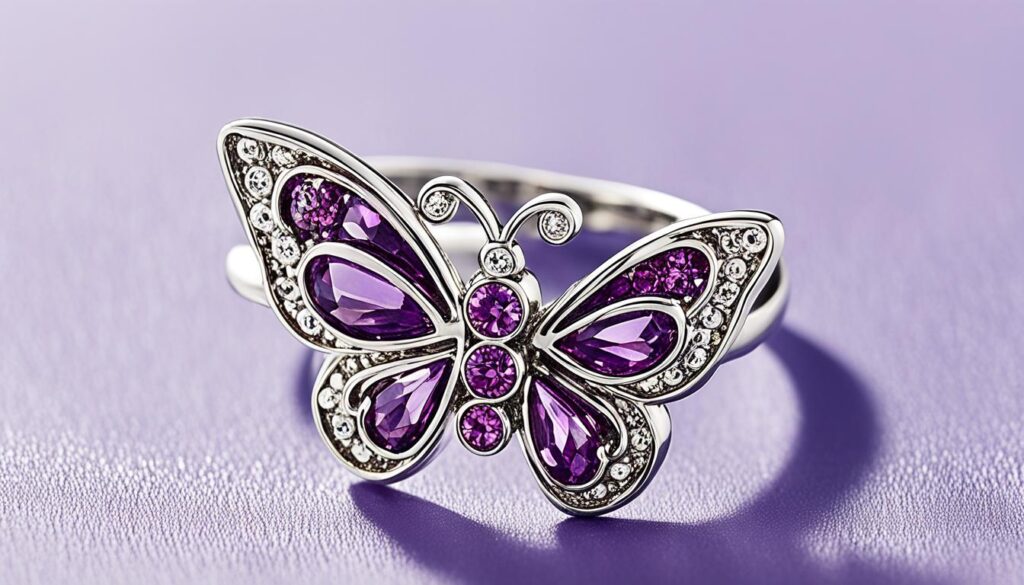 claire's butterfly ring