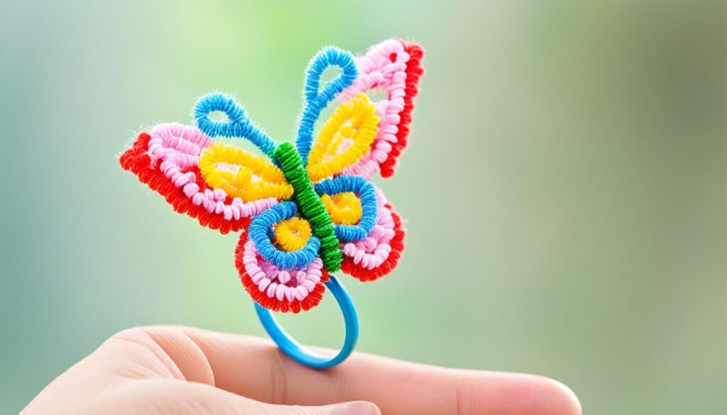 pipe cleaner butterfly ring