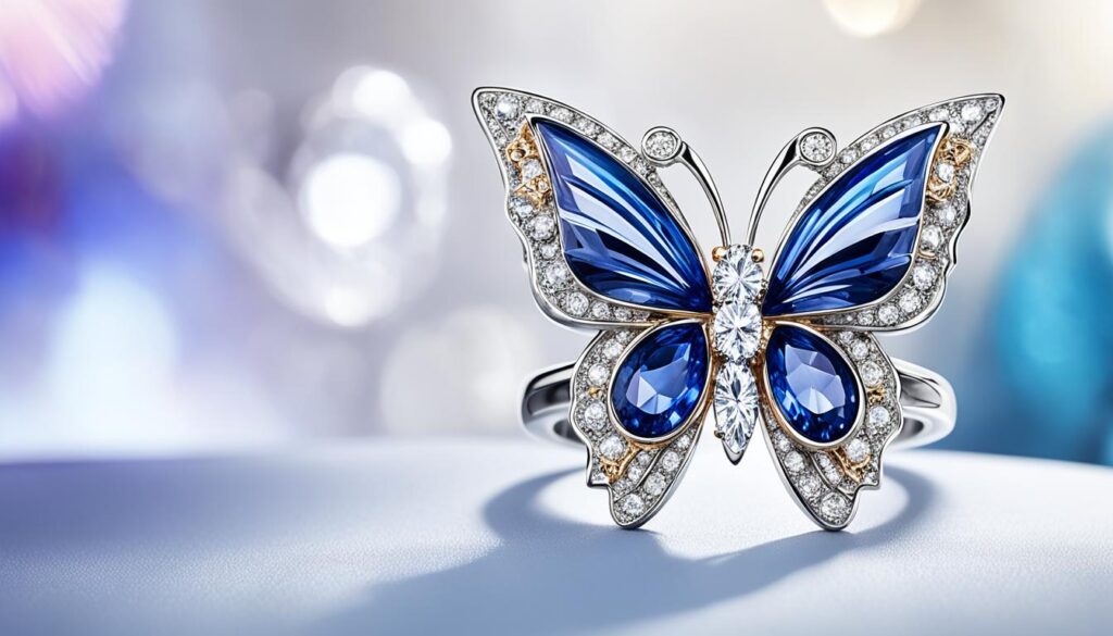 statement butterfly ring