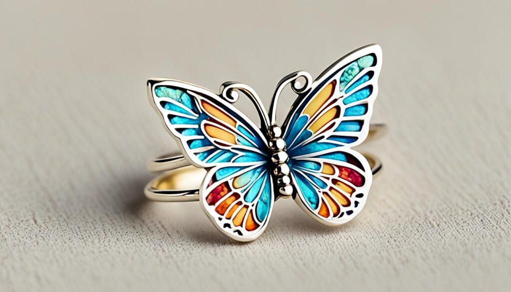 toe ring butterfly